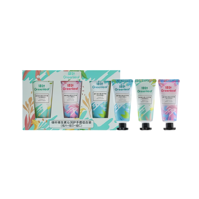 (Кол-во в коробке 20 шт) Greenleaf Комбинированный увлажняющий крем для рук с витаминами, 30 г*3