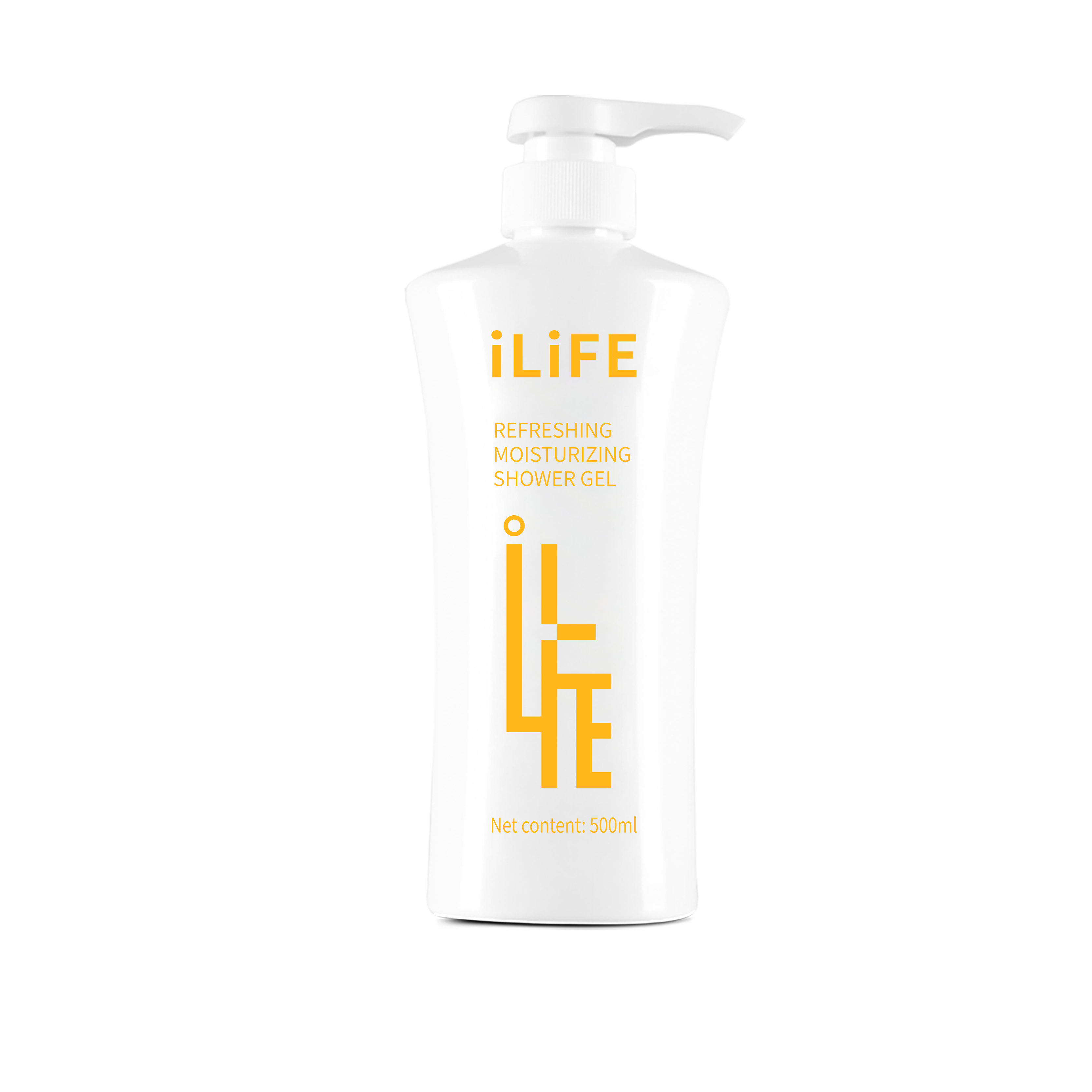 (Кол-во в коробке 20 шт ) iLiFE гель для душа 500 мл, увлажняющий и освежающий (англо-русская версия).