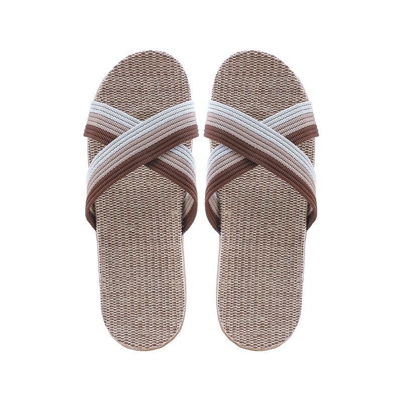 (Кол-во в коробке 100 шт)Kardli slippers（man) - Мужские тапочки летние (43-44; *290мм*), (Подошва-Резина / Верх-Текстильные материал),