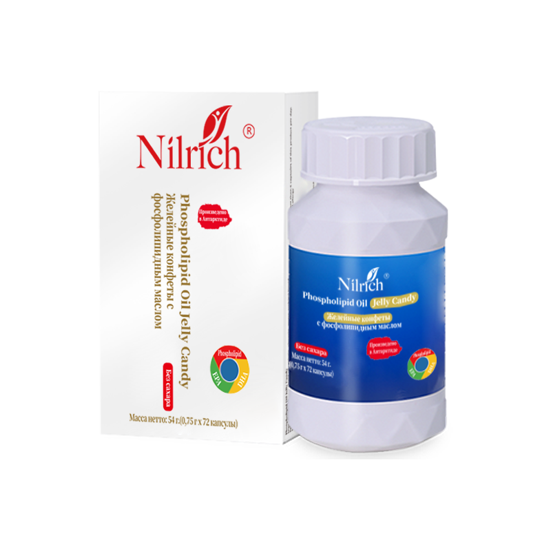 (Кол-во в коробке 50 шт)) Nilrich Гелевые капсулы с маслом криля (72 шт.)
