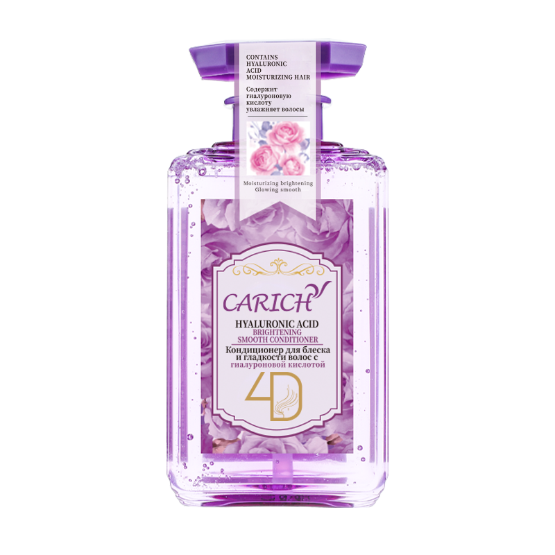 (Кол-во в коробке 20 шт) CARICH Кондиционер для волос увлажняющий и разглаживающий с гиалуроновой кислотой 500мл