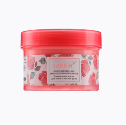 (Кол-во в коробке 20 шт) Увлажняющая маска для волос с эфирным маслом розы Калиш/300 г