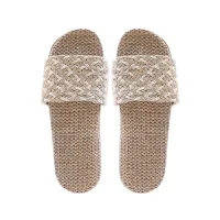 (Кол-во в коробке 100 шт) Kardli slippers（women) - Женские тапочки летние (39-40; *260мм*), (Подошва-Резина / Верх-Текстильные материал)