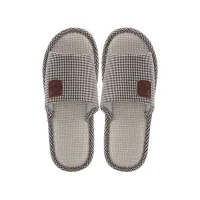 (Кол-во в коробке 100 шт) Kardli slippers（man) - Мужские тапочки летние (43-44; *290мм*), (Подошва-Резина / Верх-Текстильные материал)
